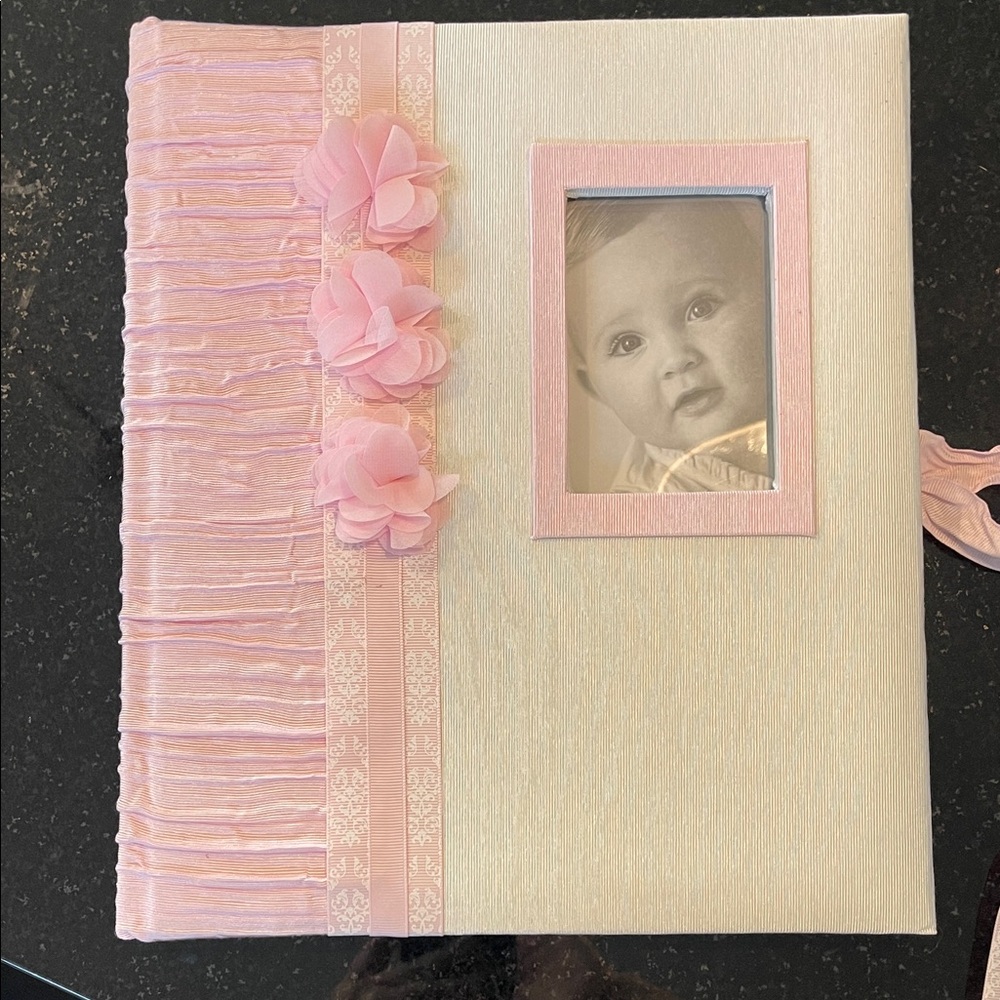 Pink Floral Kids Photo Album